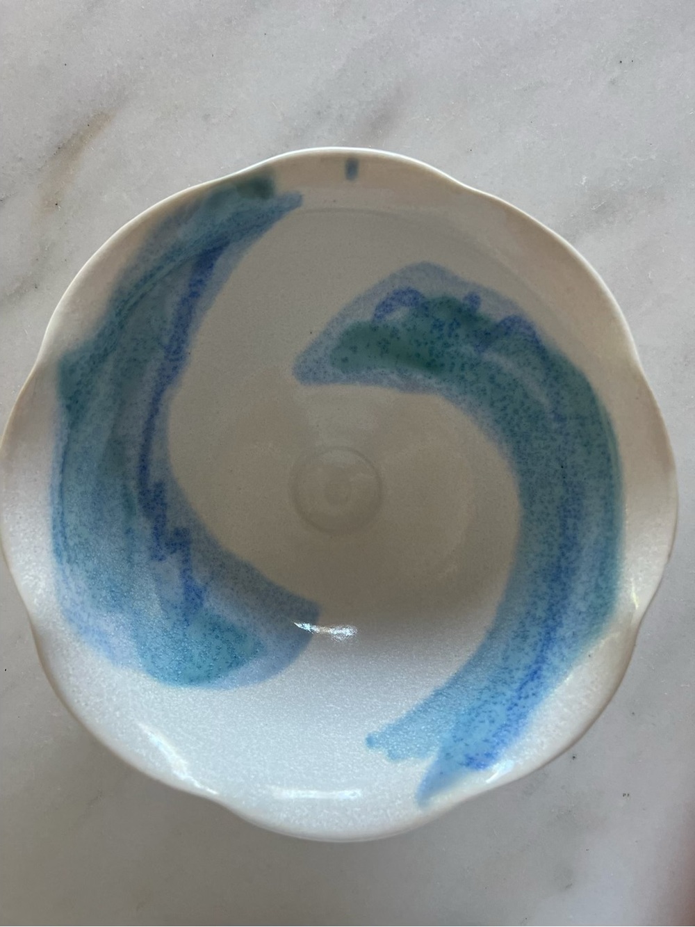 Edgecomb Potters Studio Pottery 7” Bowl Hand Glazed & Signed